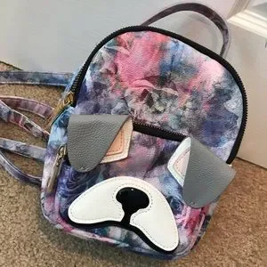 Betsey Johnson Purple Floral Dog Backpack Betsey Johnson Floral Mini Backpack Kitsch Dog NWT | eBay main image 4